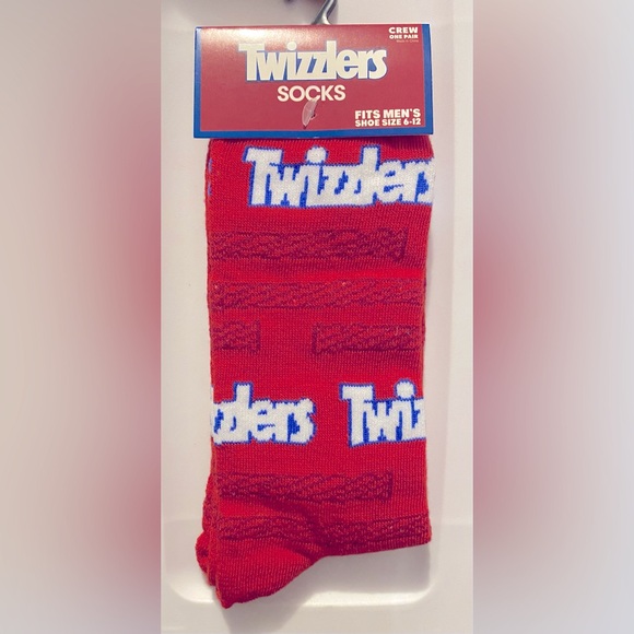 Fun Novelty Socks Featuring Twizzlers Candy Brand - Picture 1 of 2
